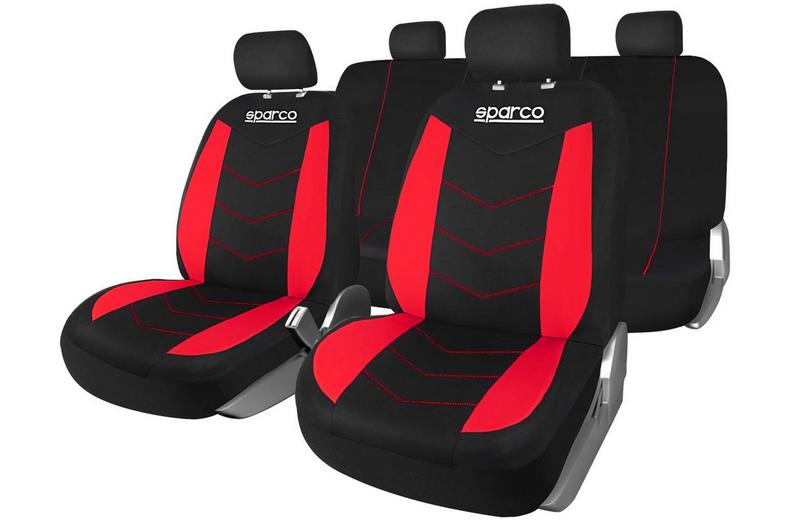 Seat Cover Black/Red Polyester Seat Cover Black/Red Polyester