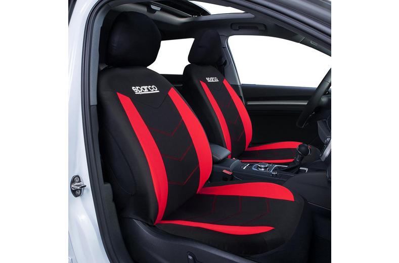 Seat Cover Black/Red Polyester Seat Cover Black/Red Polyester