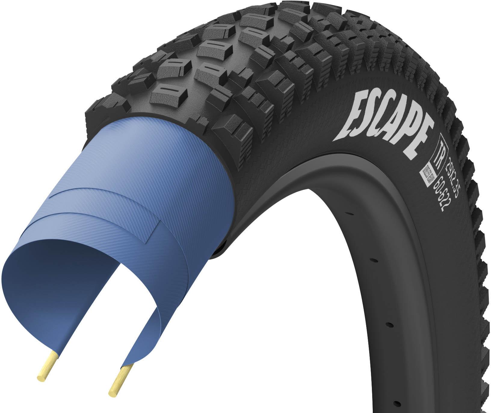 Goodyear Escape Tubeless Ready MTB Tyre, Black 27.5x2.60"