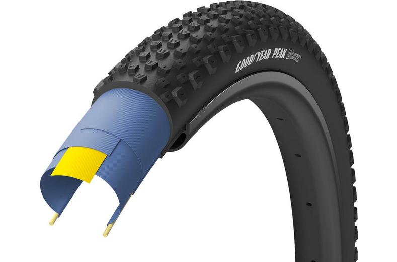 Goodyear Peak AT Tubeless Complete Gravel Tyre, Black 700x40c Goodyear Peak AT Tubeless Complete Gravel Tyre, Black 700x40c