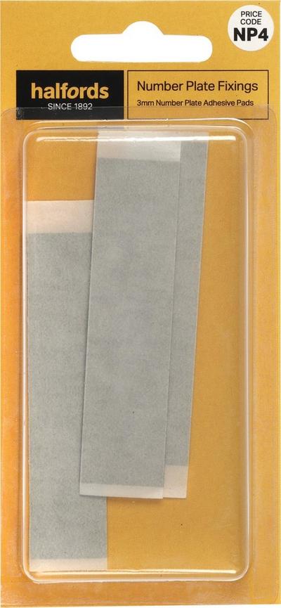 Number Plate Fixers - 3mm Adhesive Pads Number Plate Fixers - 3mm Adhesive Pads