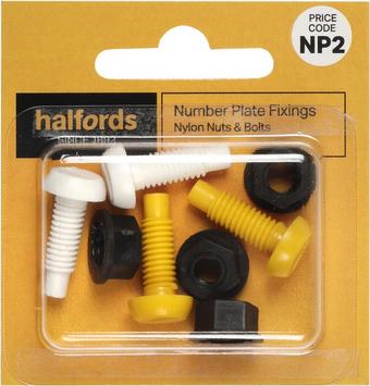 Number Plate Fixers - Nuts & Bolts