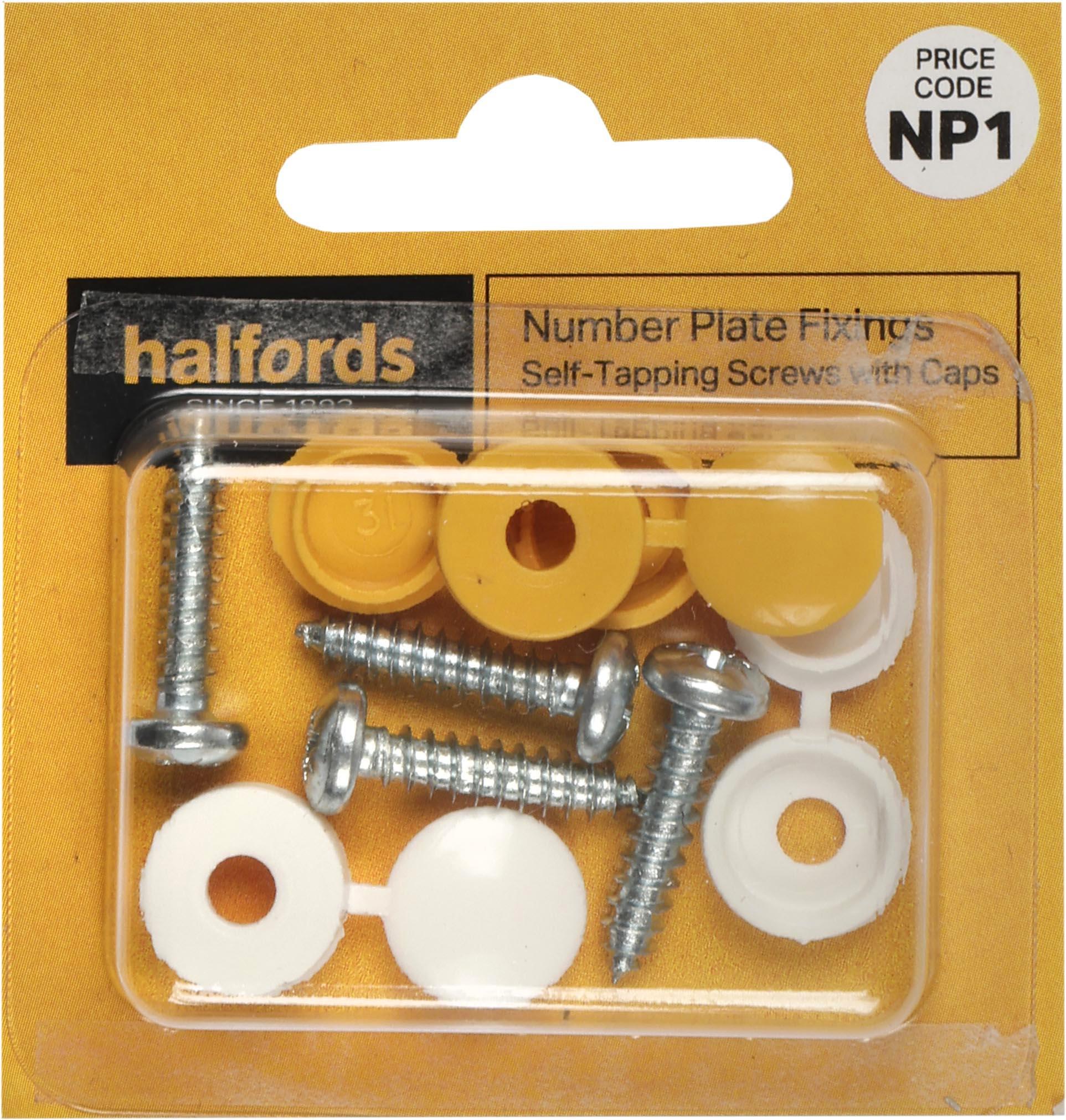 Number Plate Fixers - Screws & Domes