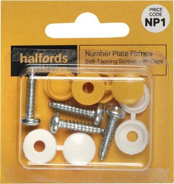 Number Plate Fixers - Screws & Domes