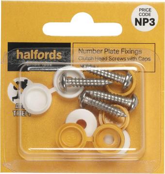 Number Plate Fixers - Theft Resist Screws