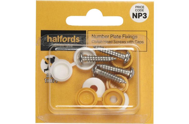 Number Plate Fixers - Theft Resist Screws Number Plate Fixers - Theft Resist Screws
