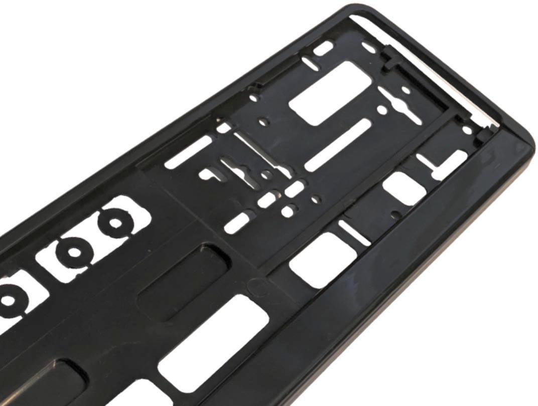 Halfords Black Number Plate Backing Frame