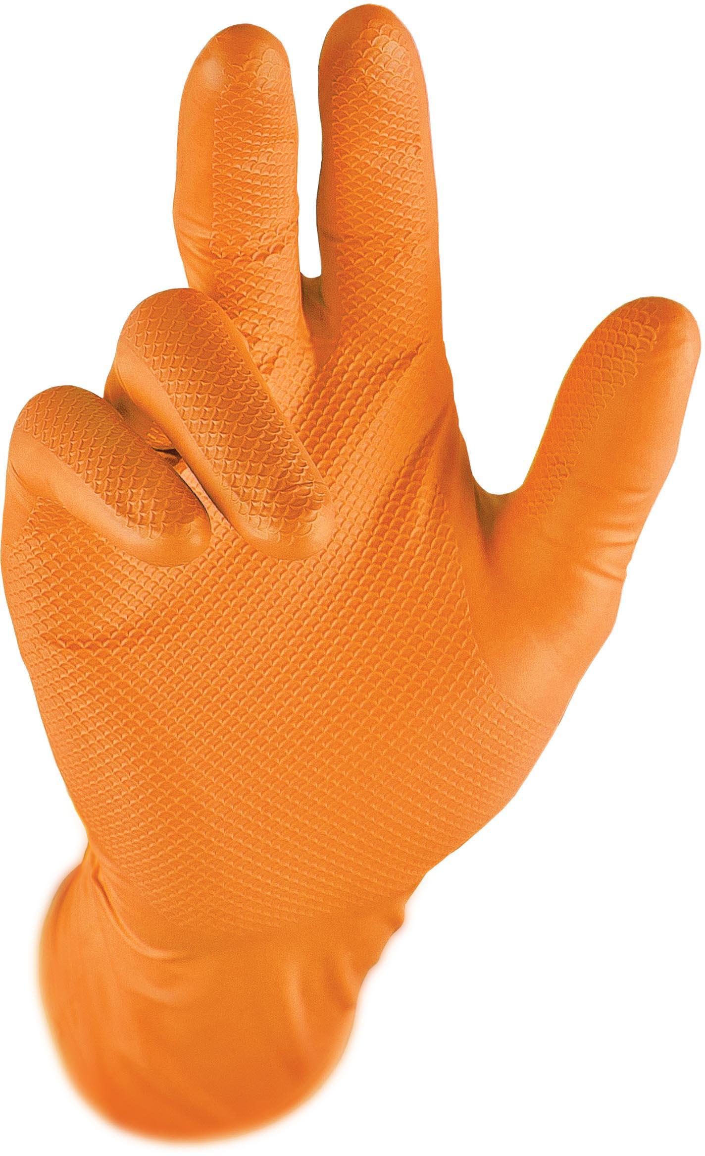 Fuzz Brand Nitrile Glove Orange XL