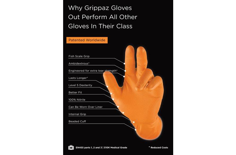 Fuzz Brand Nitrile Glove Orange XL Fuzz Brand Nitrile Glove Orange XL