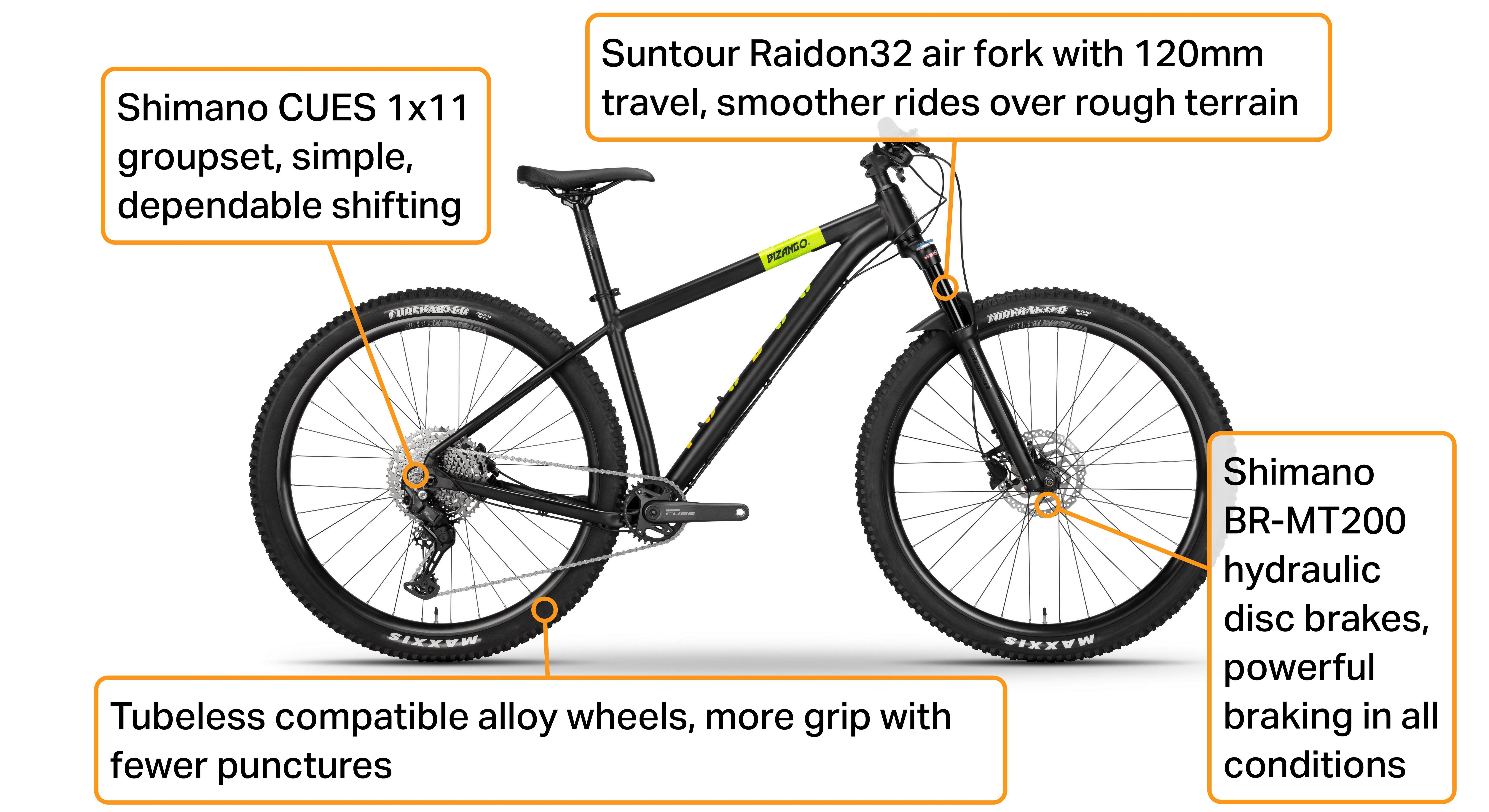 Voodoo Bizango Mountain Bike - S, M, L, XL Frames