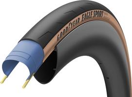 Halfords Goodyear Eagle Sport Clincher Tyre, Tanwall, 700X25C | Extra 8% off for BC Members