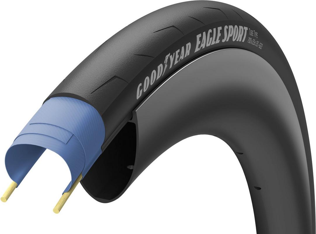 Halfords Goodyear Eagle Sport Clincher Tyre, Black, 700X28C | Extra 8% off for BC Members