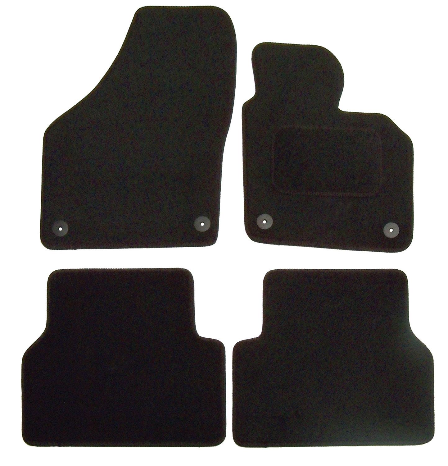 Halfords Fully Tailored Black Mat Set For Vw Tiguan Mk1 07-16