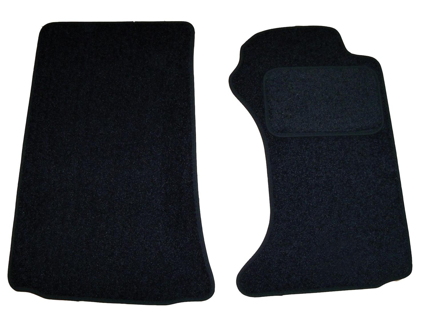 Halfords Advanced Fully Tailored Black Car Mats For Mazda Mx5 06-15 2 Fixings In Each Mat