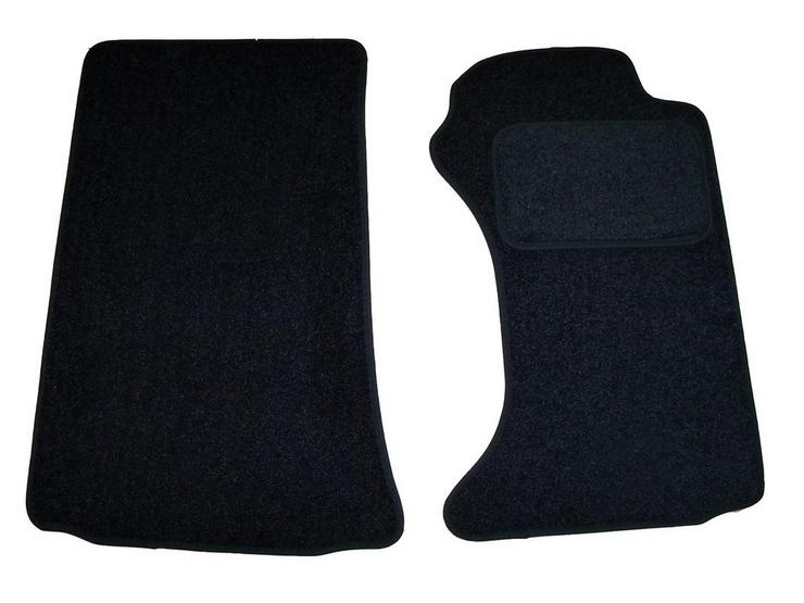 Halfords Advanced Fully Tailored Black Car Mats for Mazda MX5 06-15 2 Fixings in Each Mat