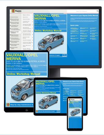 Haynes Online Manual Vauxhall Meriva 2003-10