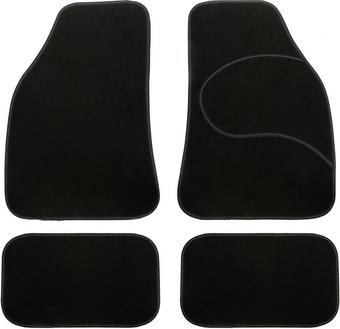 Halfords Carpet Car Mats Blue Trim