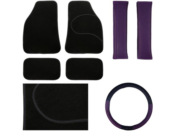 Essential Car Accessories Bundle - Purple