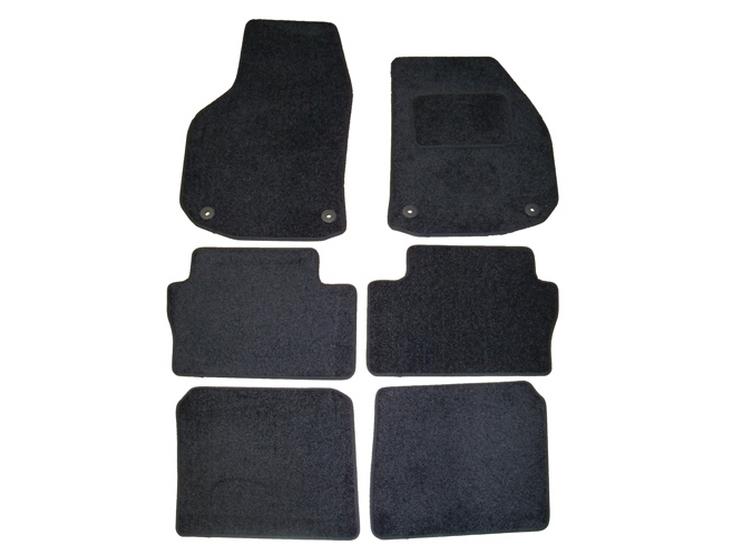 Halfords Advanced Fully Tailored Black Car Mats for Vauxhall Zafira 2006-14 When 7 Seats Set Up