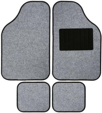 Halfords 6pc Black Floor Mat Set - 120cm x 180cm