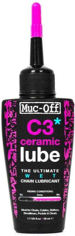 Halfords Muc-Off C3 Ceramic Wet Bike Lube, 50Ml | Extra 8% off for BC Members