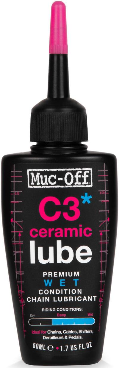 Muc-Off C3 Ceramic Wet Bike Lube, 50ml Muc-Off C3 Ceramic Wet Bike Lube, 50ml