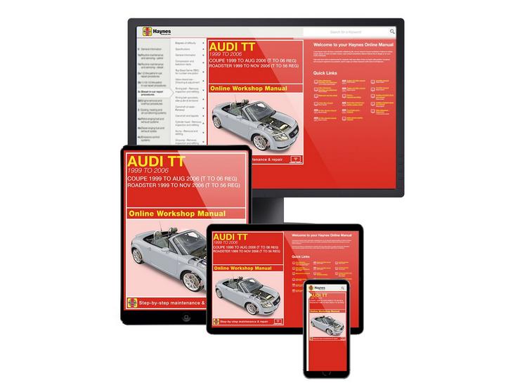 Haynes Online Manual Audi Tt 1999-06 - 1 Year