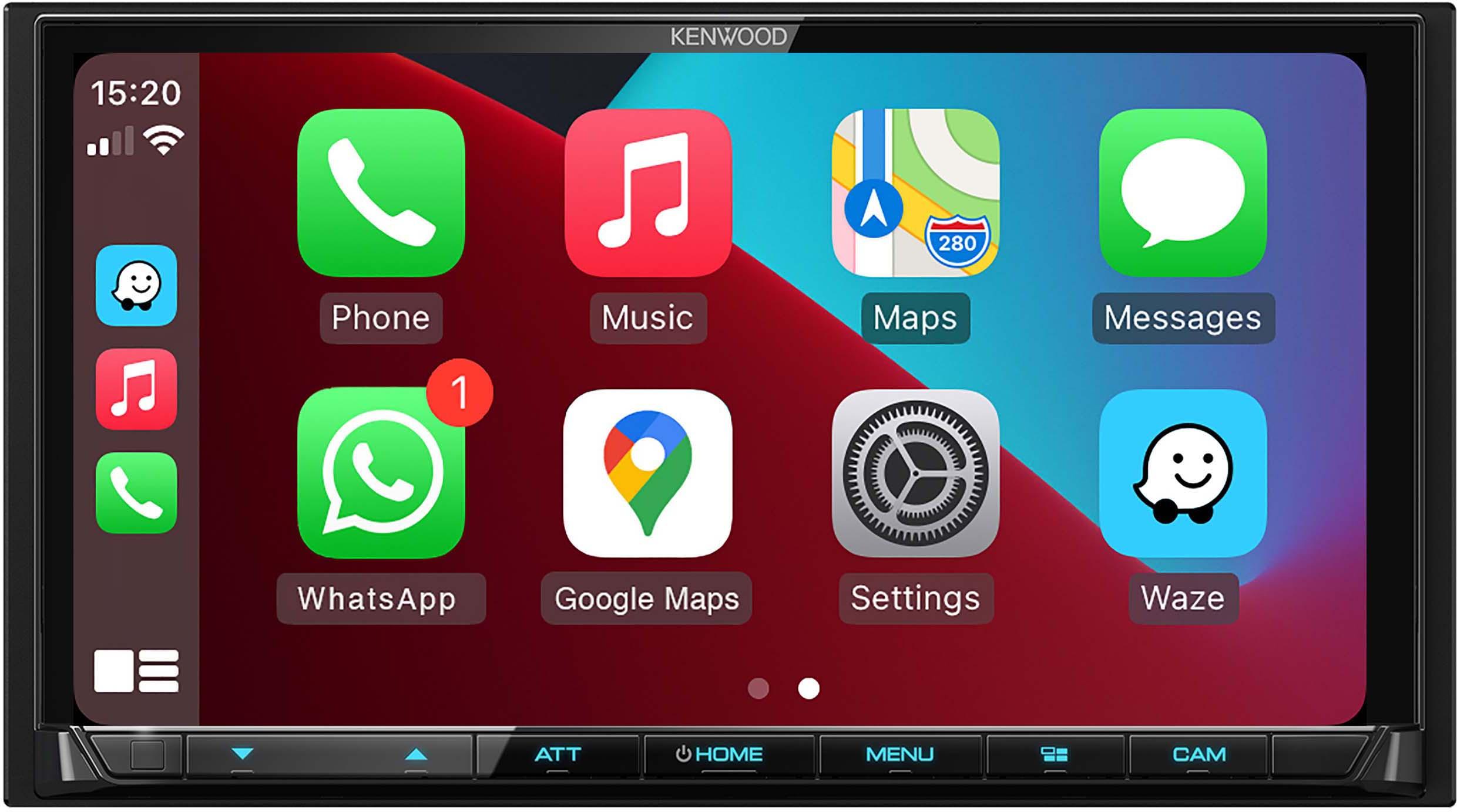 Kenwood DMX8019DABS Car Stereo with Wireless Apple CarPlay Android Auto Halfords UK KENWOOD