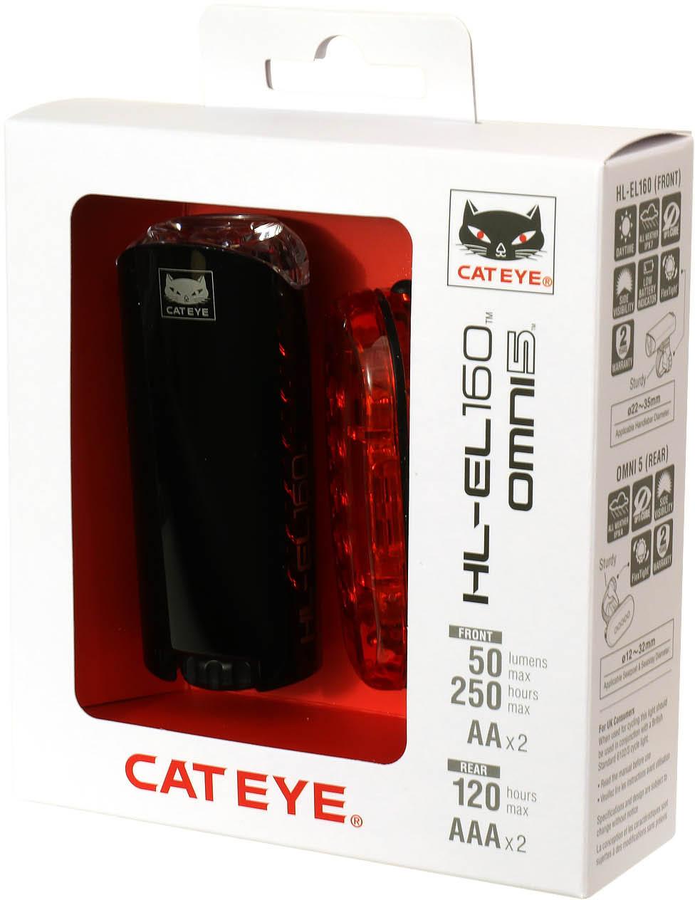 CatEye EL-160 / Omni 5 Bike Bike Light Set