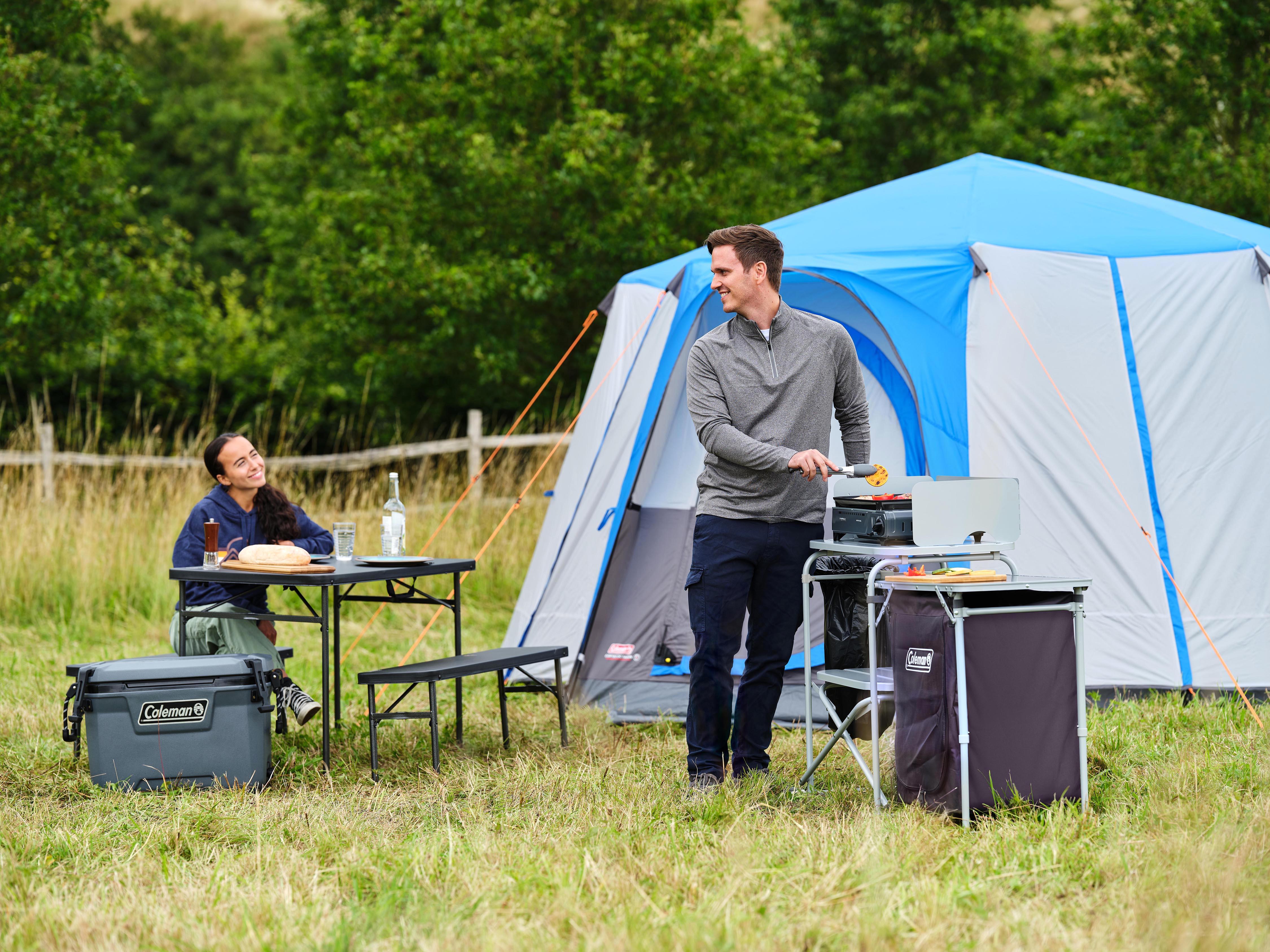 Cortes Octagon 8 Person Tent - Blue
