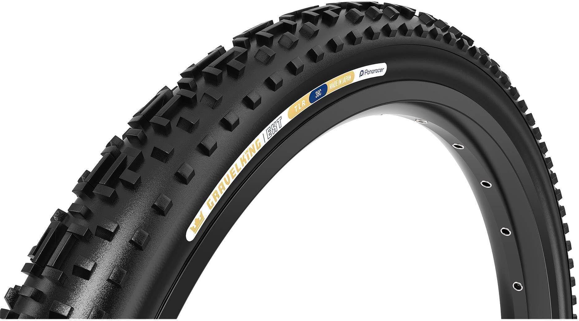 Panaracer Gravel King EXT TLR Tyre, Black/Black 700x38c