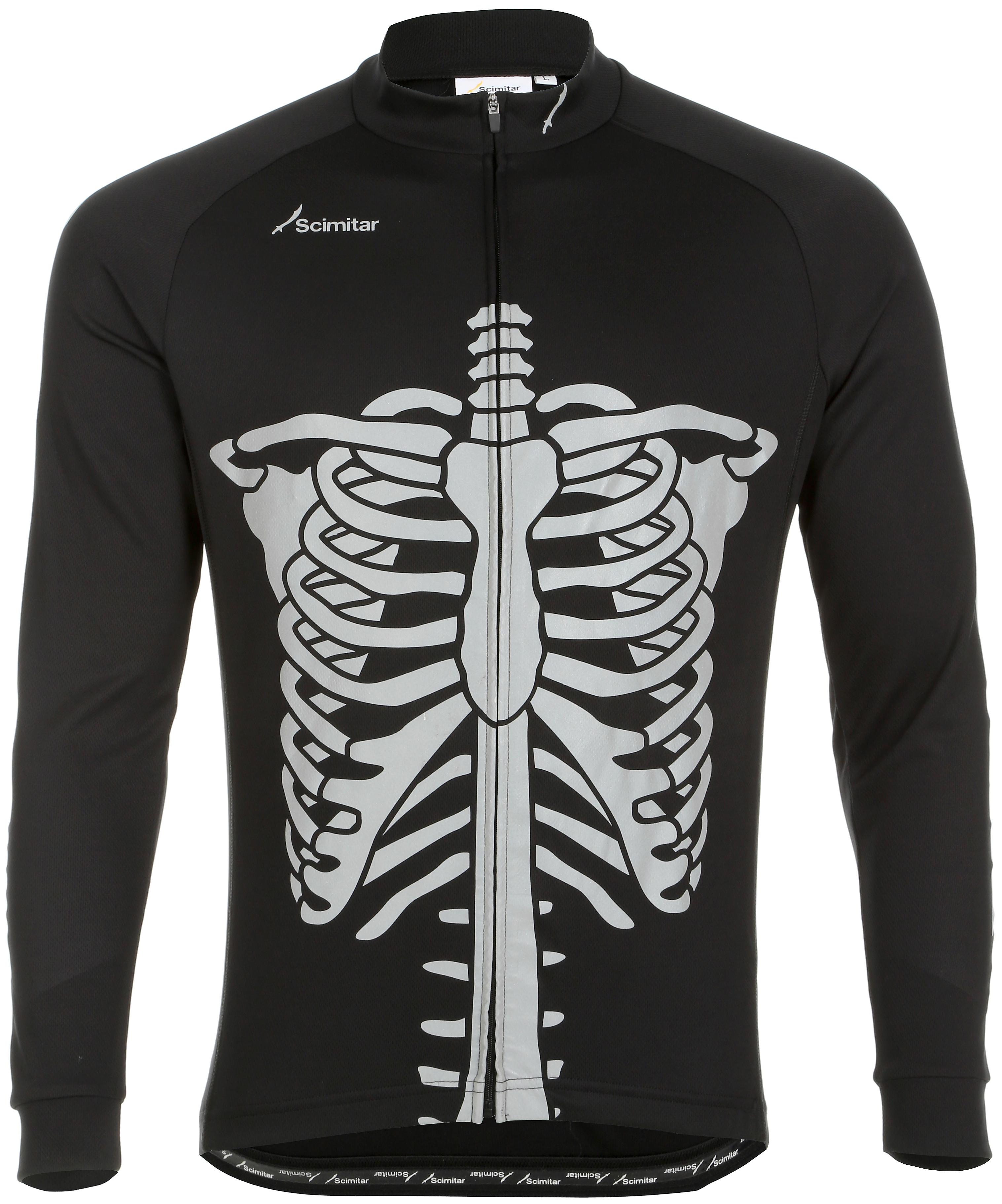 Halfords Scimitar Skeleton Cycling Jersey - Small | Pricematch, Extra 8% off for BC Members, Free Bike Health Check, Cycle2Work Scheme & 0% APR Finance.
