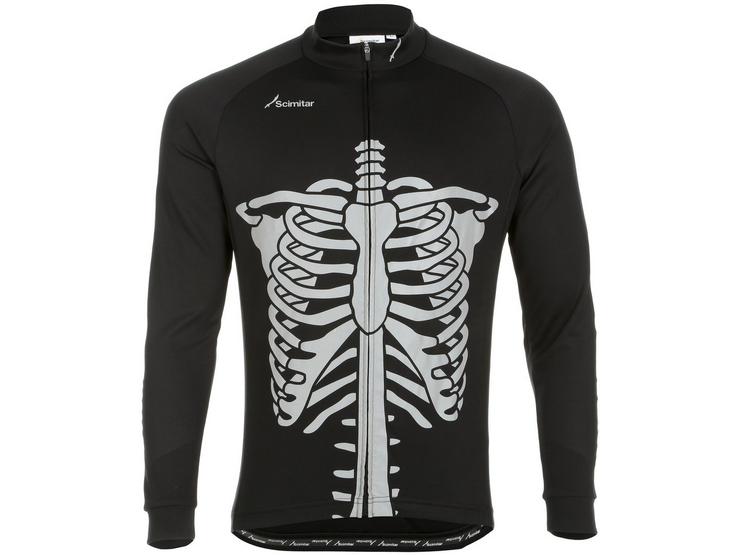 Scimitar Skeleton Cycling Jersey - Small
