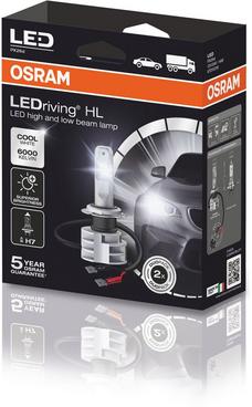 Osram LEDriving H7 Bulbs (2 pcs.) New generation with integrated cooler in  Osram - buy best tuning parts in  store