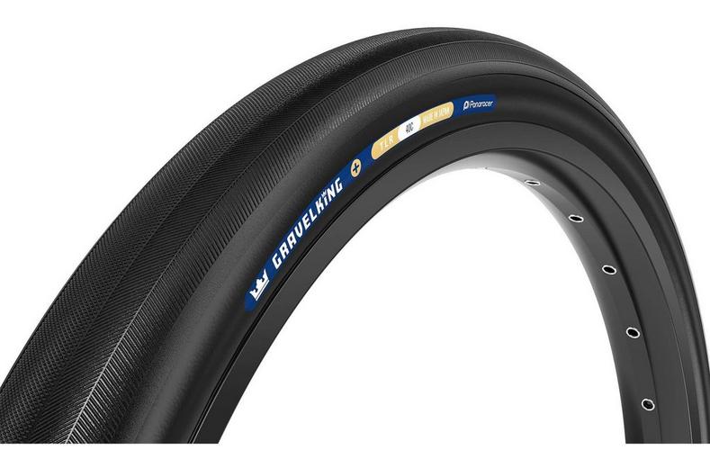 Panaracer Gravel King Slick Plus TLR Gravel Tyre, Black/Black 700x40c Panaracer Gravel King Slick Plus TLR Gravel Tyre, Black/Black 700x40c