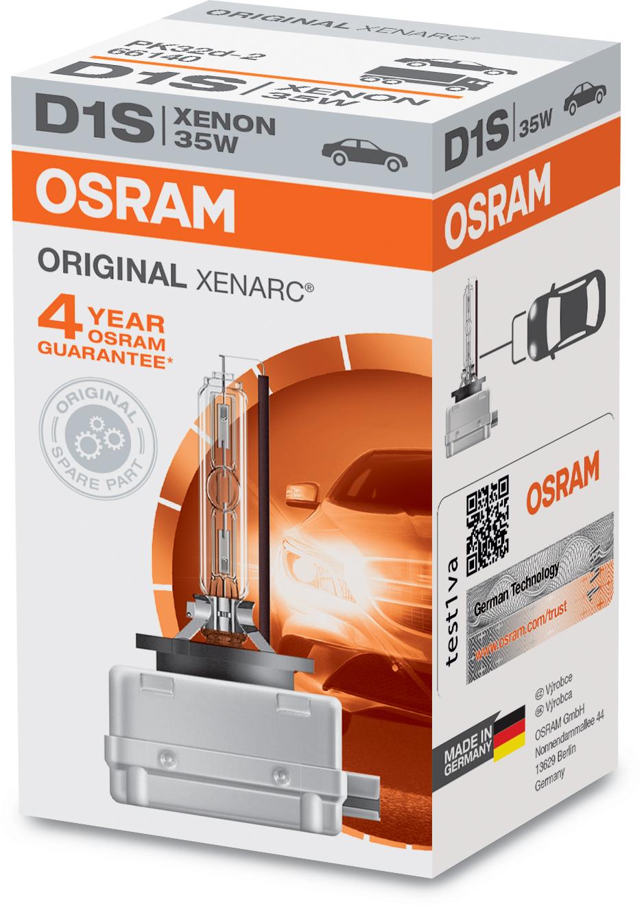 Osram D1S Xenarc Original Xenon Hid Single Pack