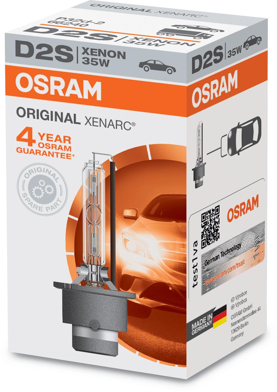 Osram D2S Xenarc Original Xenon Hid Single Pack