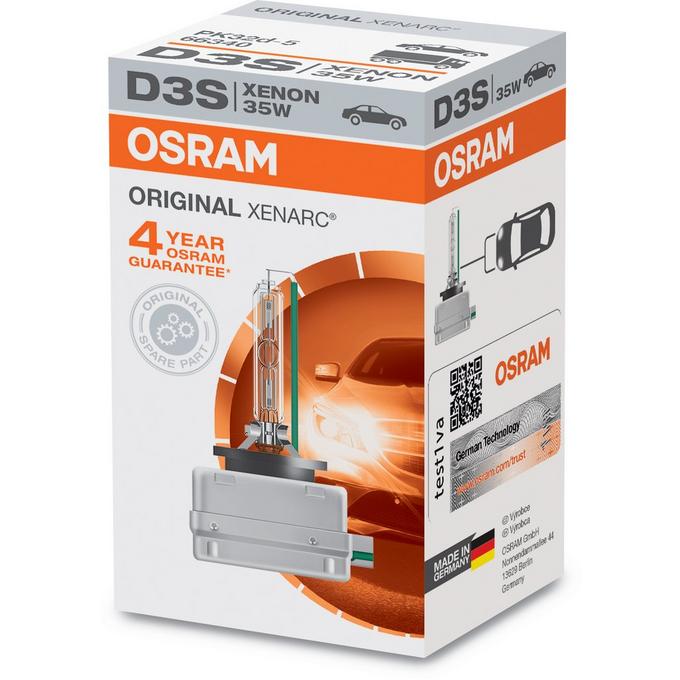 Osram D3S Xenarc Original Xenon HID Single Pack