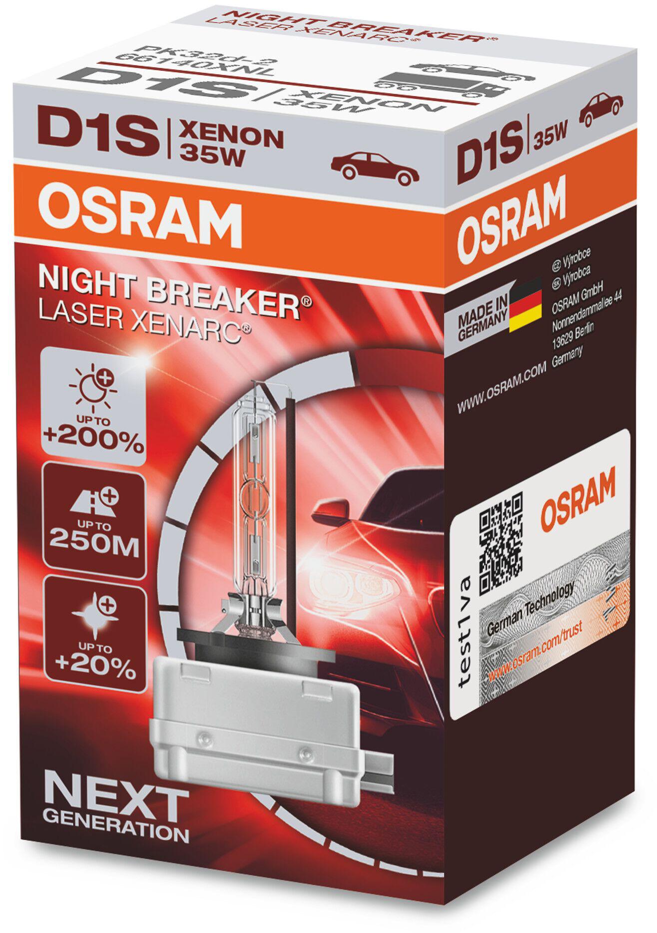 Osram D1S 85V 35W Xenarc HID Bulb Halfords UK