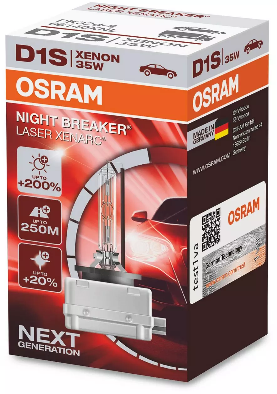 Glühlampe Xenon OSRAM D1S Xenarc Classic 85V, 35W für Abarth, Alfa