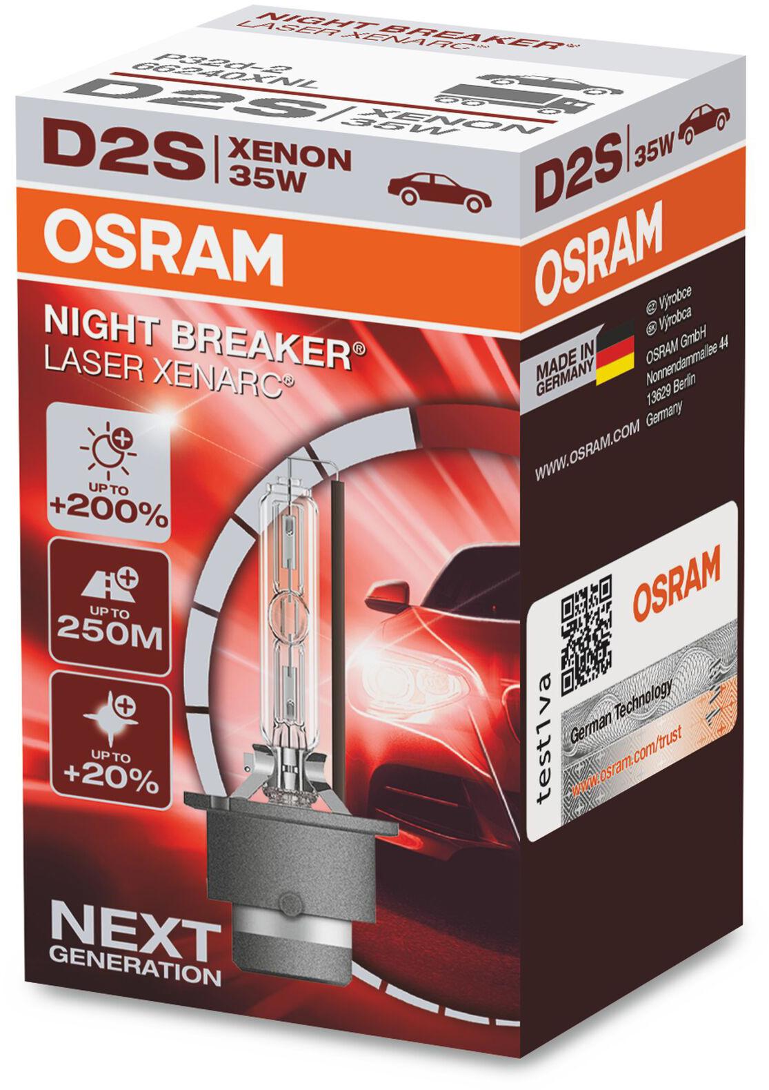 Osram D2S 85V 35W +200 Percent Brighter Xenarc