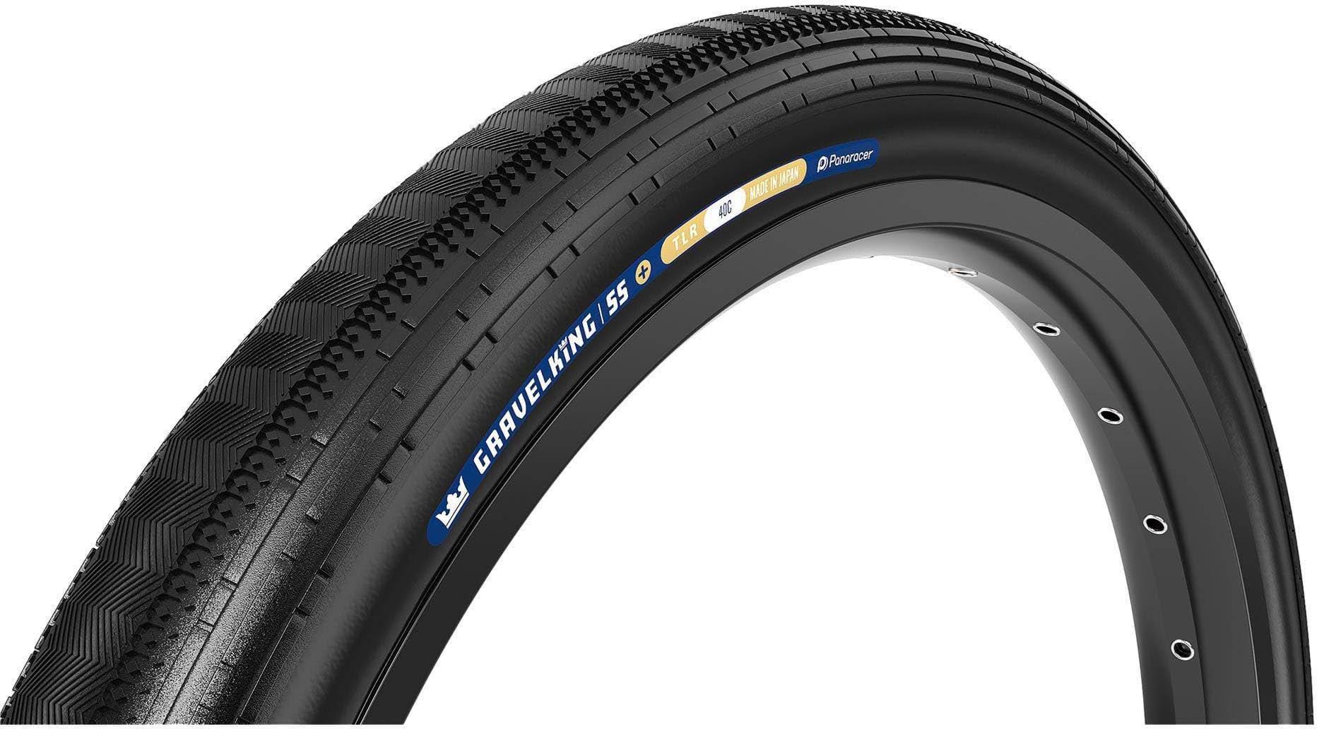 Panaracer Gravel King Semi Slick Plus TLR Gravel Tyre Black/Black 700x45c