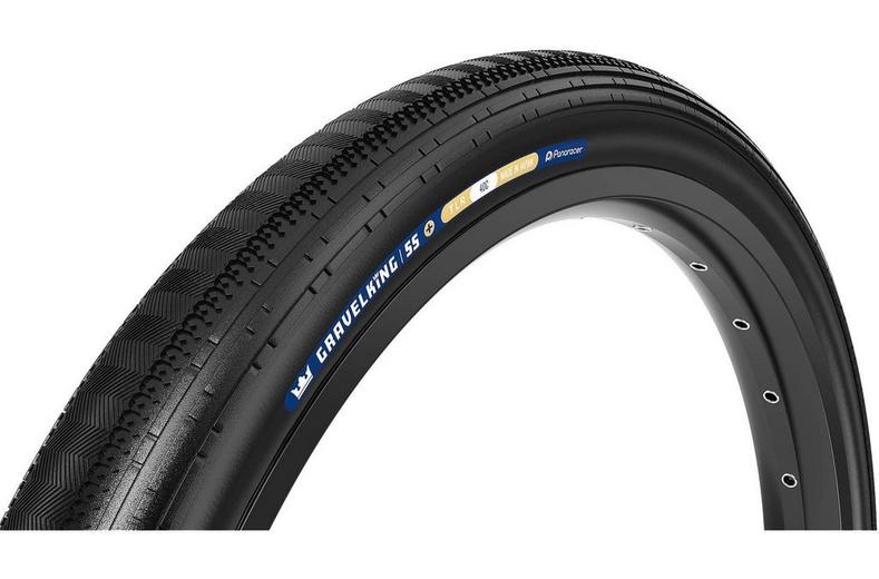 Panaracer Gravel King Semi Slick Plus TLR Gravel Tyre Black/Black 700x45c Panaracer Gravel King Semi Slick Plus TLR Gravel Tyre Black/Black 700x45c