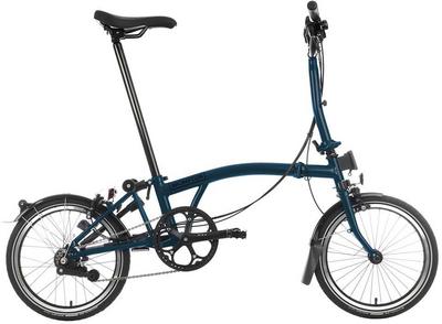 Brompton C Line Explore Mid Handlebar Folding Bike - Ocean Blue Brompton C Line Explore Mid Handlebar Folding Bike - Ocean Blue