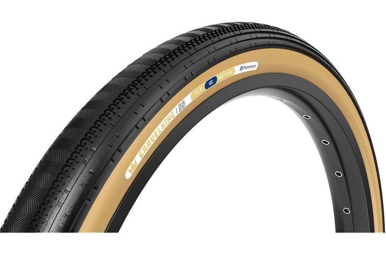 Panaracer Gravel King Semi Slick TLR Tyre Black/Brown 700x35c Panaracer Gravel King Semi Slick TLR Tyre Black/Brown 700x35c
