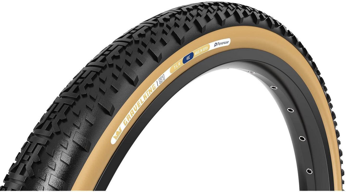 Halfords Panaracer Gravel King X1 Tlr Tyre, Black/Brown 700X45C | Extra 8% off for BC Members