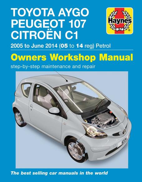 Haynes Toyota Aygo Peugeot 107 Citroen C1 Petrol 2005 2014 Manual Halfords UK