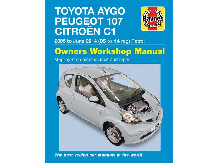 Haynes Toyota Aygo, Peugeot 107 & Citroen C1 Petrol (2005-2014) Manual
