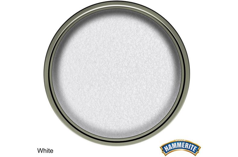 Hammerite Direct to Rust Metal Paint Hammered White 750ml Hammerite Direct to Rust Metal Paint Hammered White 750ml