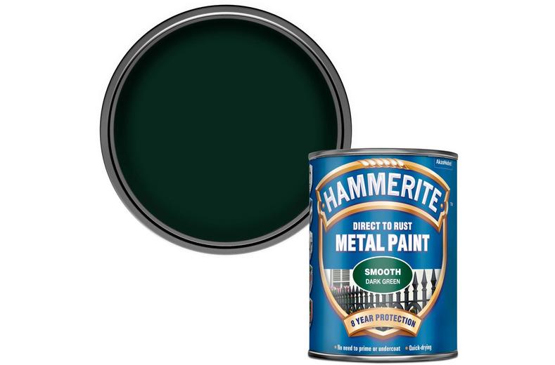 Hammerite Direct to Rust Metal Paint Smooth Dark Green 750ml Hammerite Direct to Rust Metal Paint Smooth Dark Green 750ml